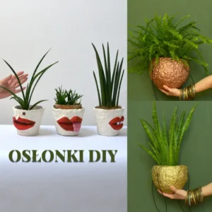 jak samemu zrobic doniczke osłonkę wiszącą dla podwieszanych zwisających roślin