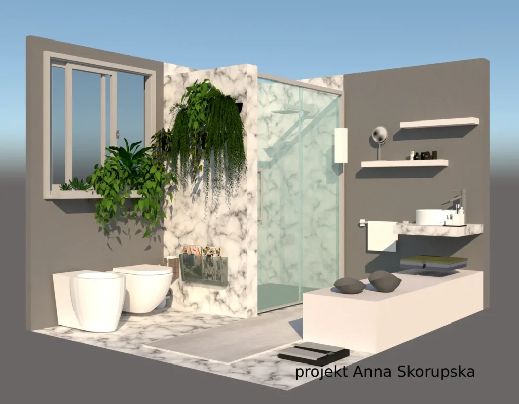 rośliny doniczkowe do postawienia w łazience