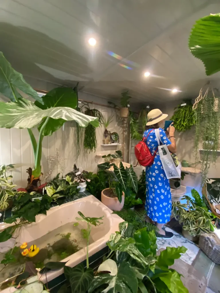 rośliny kwiaty w łazience chealsea flower show 2021